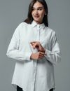 Рубашка из хлопка с длинным рукавом «Келли» белая 1