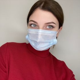 Маска медицинская голубая