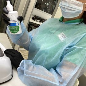 халат защитный одноразовый