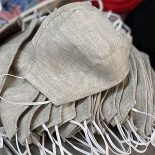 натуральная льняная тканевая маска для лица натуральная льняная тканевая маска для лица